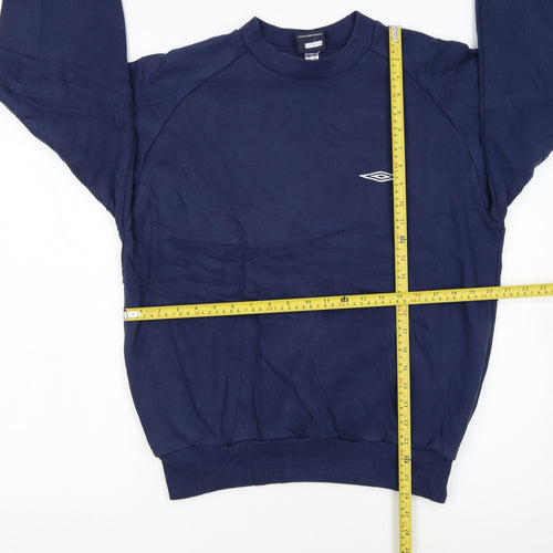 Umbro Men's Blue Medium Pullover Sweatshirt Crew Neck Sports