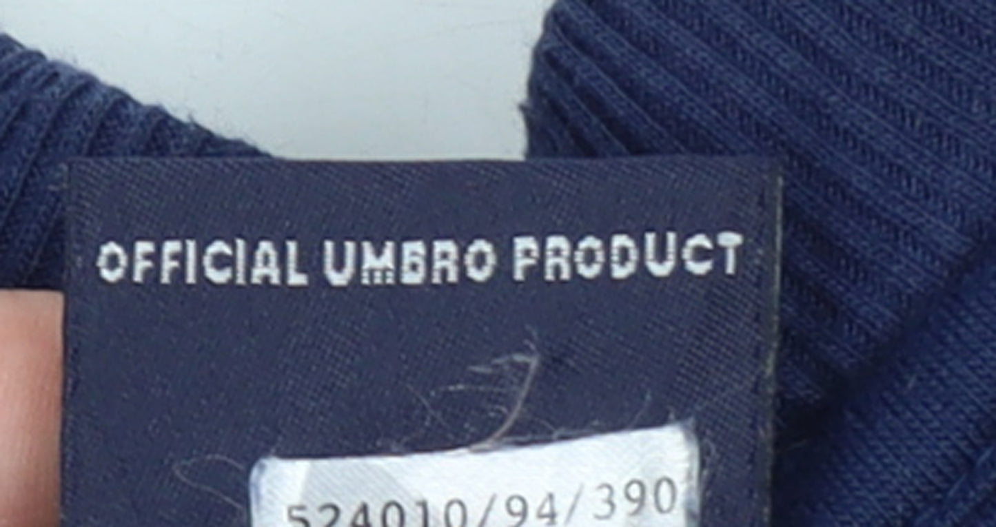 Umbro Men's Blue Medium Pullover Sweatshirt Crew Neck Sports