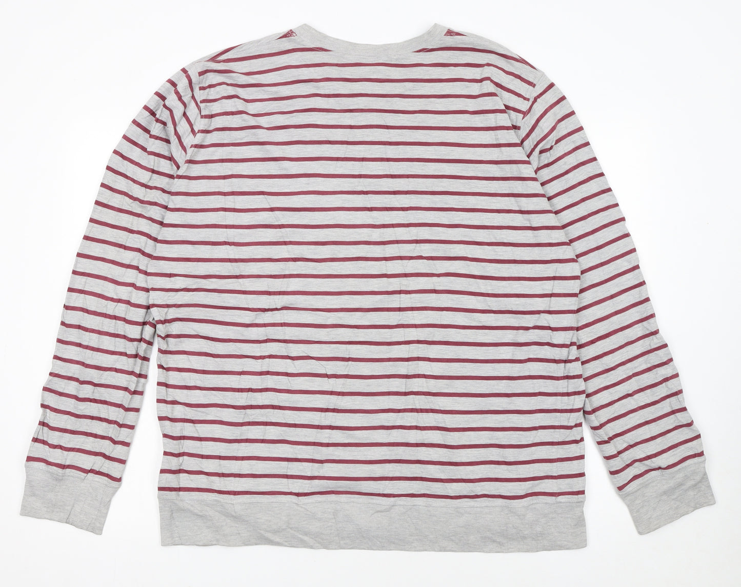 Carhartt Men’s Grey Striped XL Crew Neck Pullover Sweatshirt