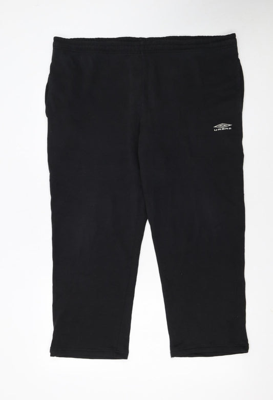 Umbro Men's Black Sweatpants M Regular Fit Fleece Trousers