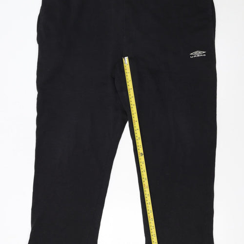 Umbro Men's Black Sweatpants M Regular Fit Fleece Trousers