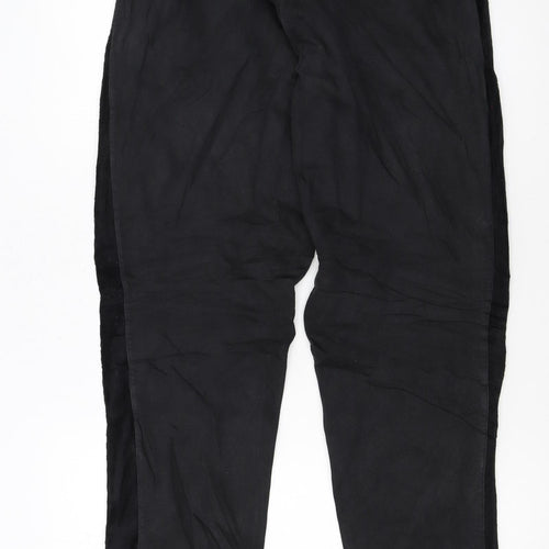 Puma Womens Black XL Jogger Trousers with Gold Logo