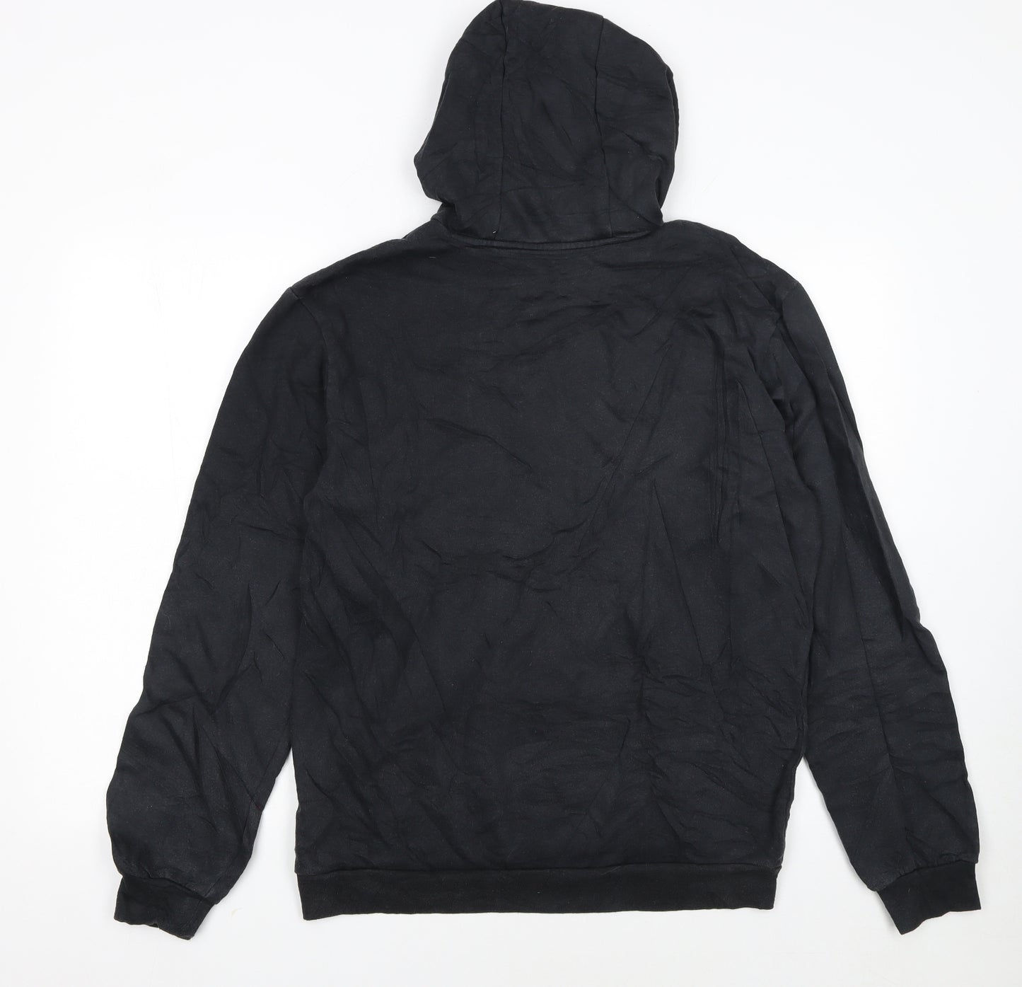 Adidas Men's Black Pullover Hoodie Size S Fleece Sweatshirt