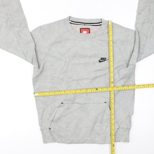 Nike Women's Grey Small Crew Neck Pullover Sweatshirt