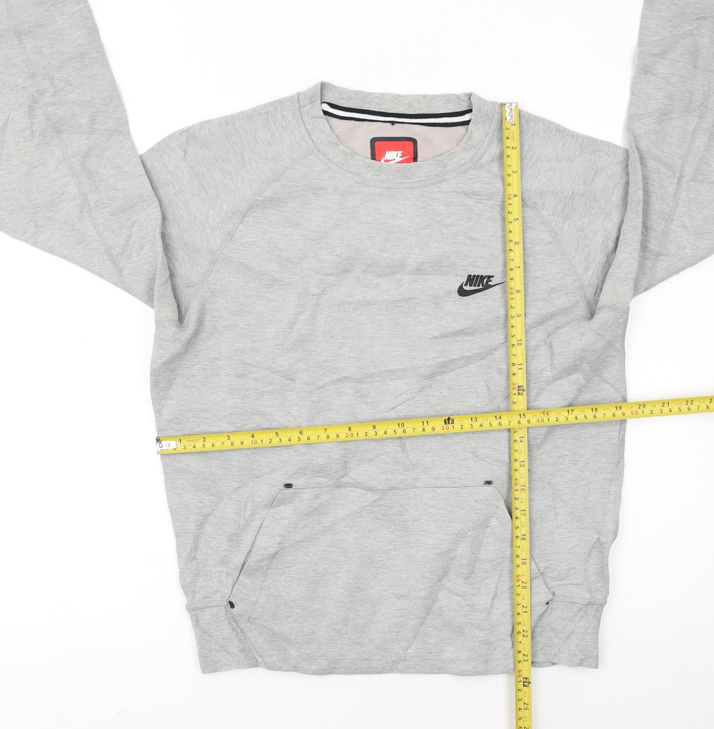 Nike Women's Grey Small Crew Neck Pullover Sweatshirt