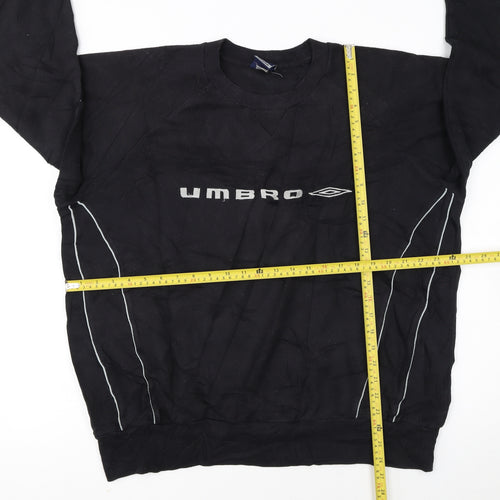 Umbro Men's Black XL Pullover Sweatshirt with Logo Sports Style