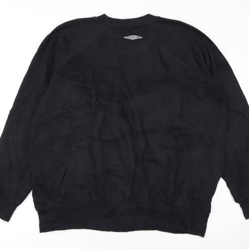 Umbro Men's Black XL Pullover Sweatshirt with Logo Sports Style