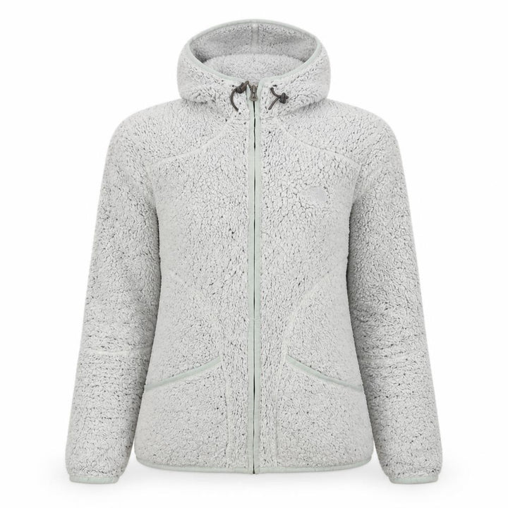 The North Face Womens Grey Full Zip Hooded Fleece Jacket M
