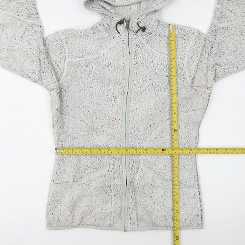The North Face Womens Grey Full Zip Hooded Fleece Jacket M