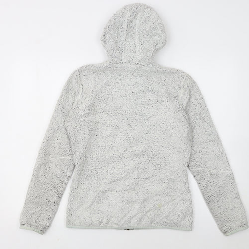 The North Face Womens Grey Full Zip Hooded Fleece Jacket M