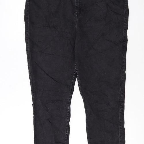 Lee Womens Black Scarlett High Zip Skinny Jeans Size 20