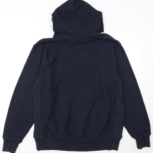 Champion Men's Navy Blue Pullover Hoodie Size L Reverse Weave