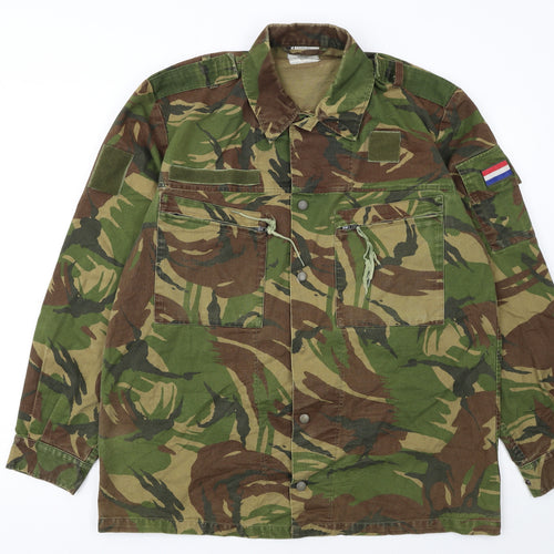 Marquardt + Schulz Men's Green Camouflage Military Jacket L Army Style