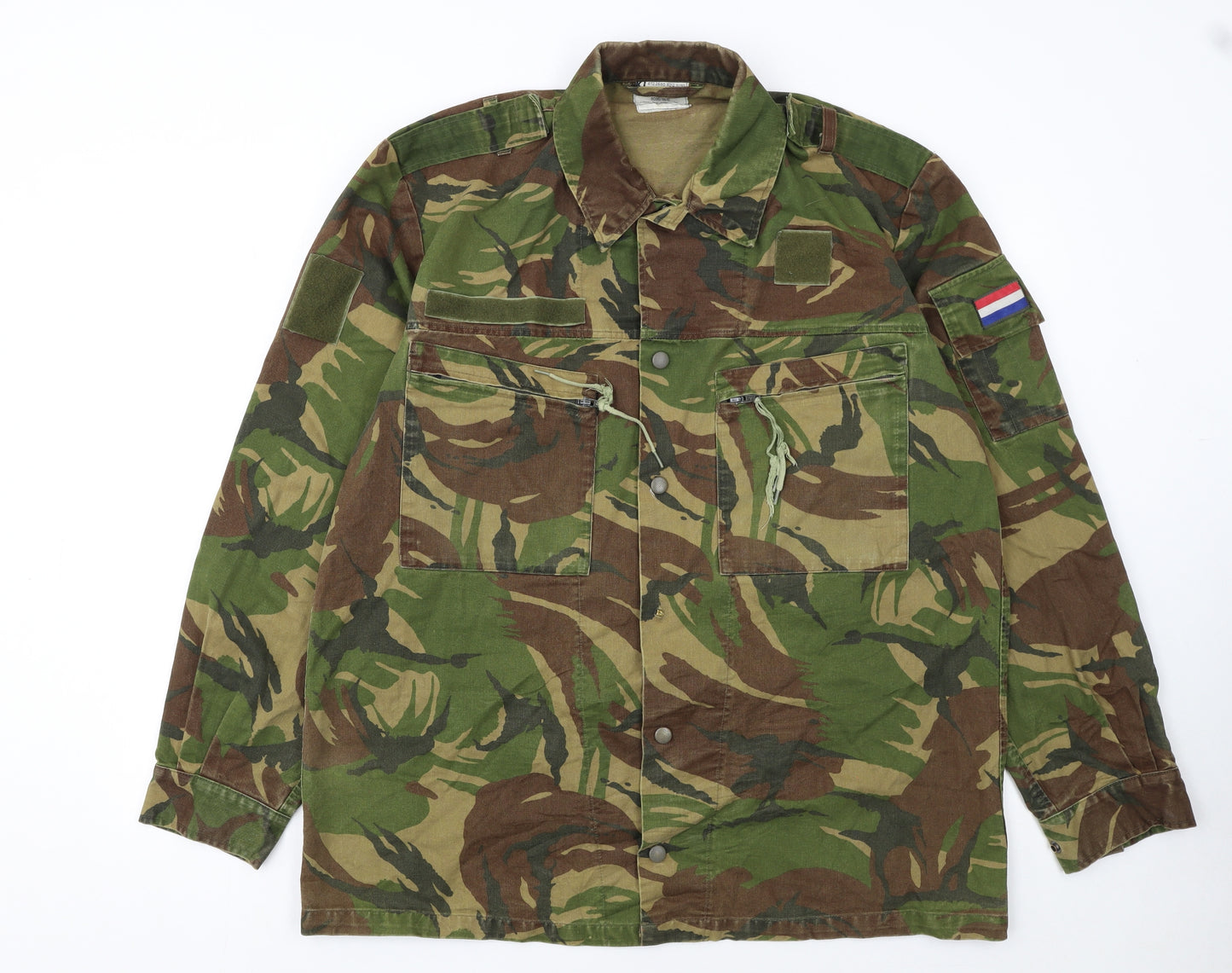 Marquardt + Schulz Men's Green Camouflage Military Jacket L Army Style