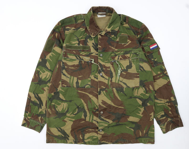 Marquardt + Schulz Men's Green Camouflage Military Jacket L Army Style