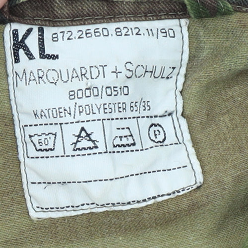 Marquardt + Schulz Men's Green Camouflage Military Jacket L Army Style