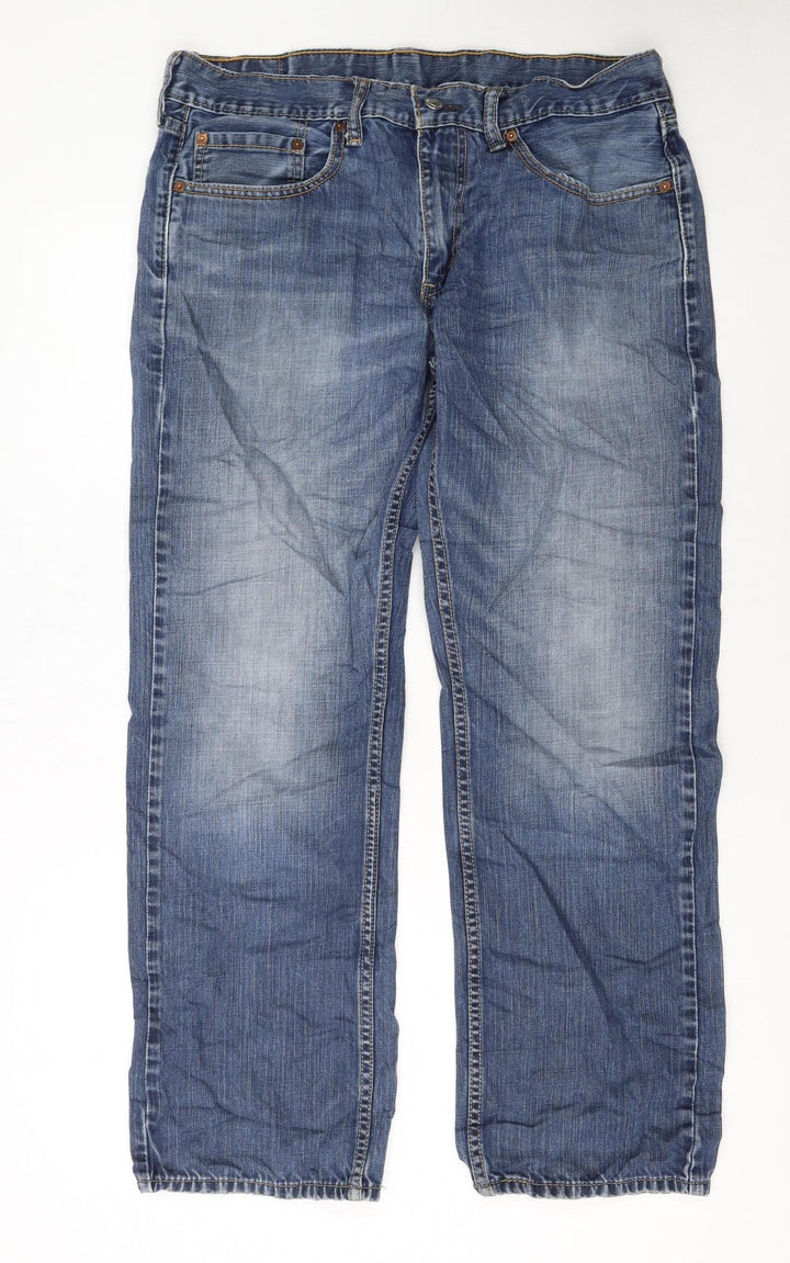 Levi's Men's Blue 33x30 Straight Fit Denim Jeans