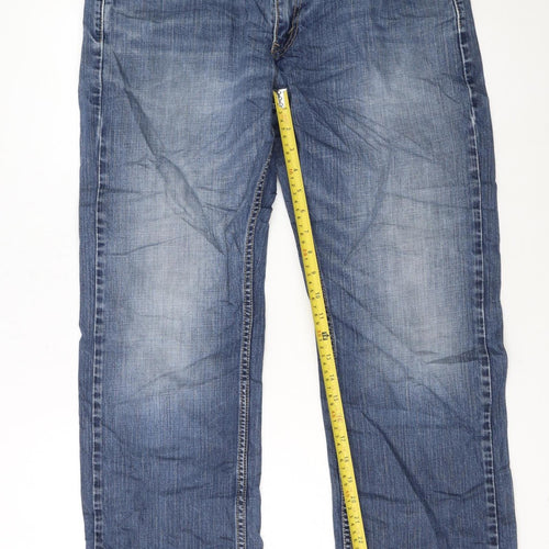 Levi's Men's Blue 33x30 Straight Fit Denim Jeans