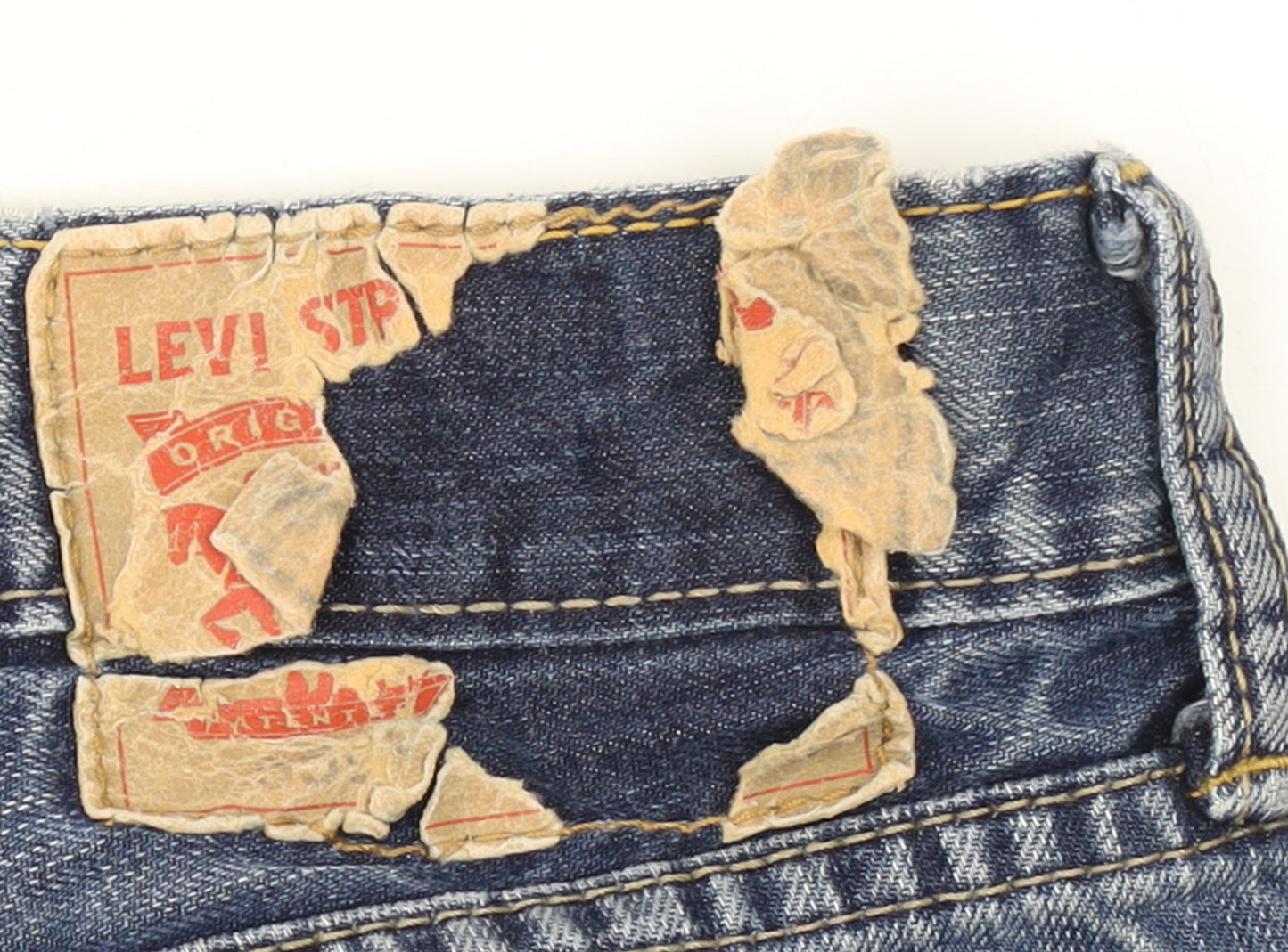 Levi's Men's Blue 33x30 Straight Fit Denim Jeans