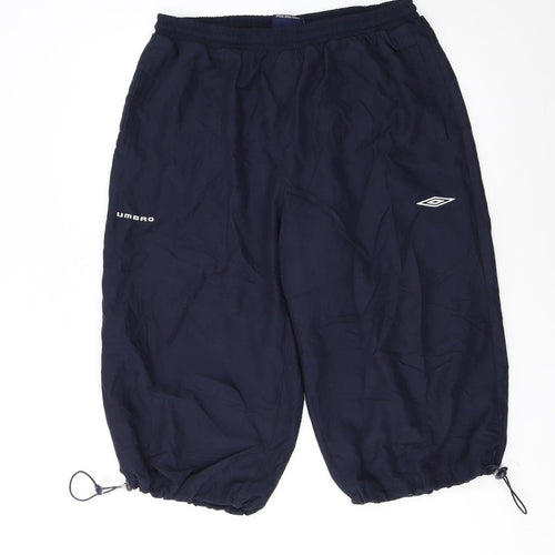 Umbro Men's Blue L Sweat Shorts Elastic Waist Sportswear