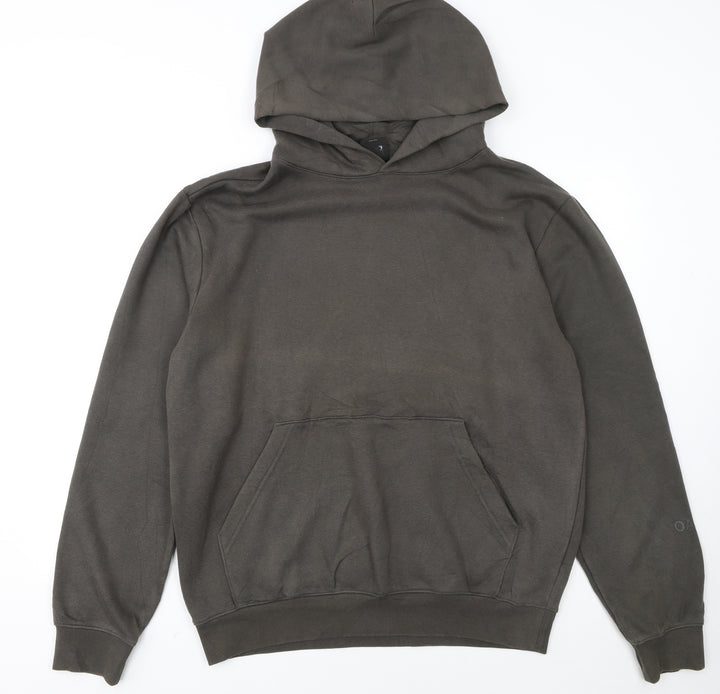 Oakley Men's Brown Pullover Hoodie M Regular Fit Cotton Blend