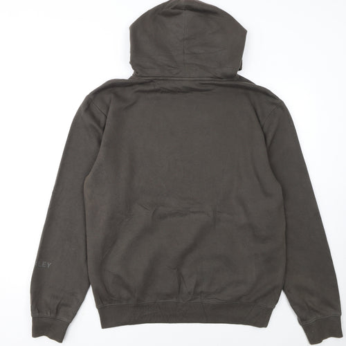 Oakley Men's Brown Pullover Hoodie M Regular Fit Cotton Blend