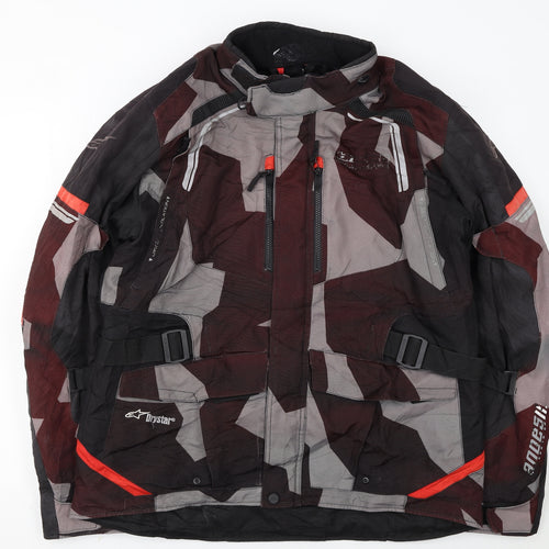 Alpinestars Mens XL Camouflage Motorcycle Jacket Reflective Waterproof