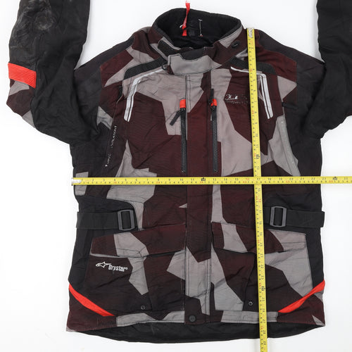Alpinestars Mens XL Camouflage Motorcycle Jacket Reflective Waterproof