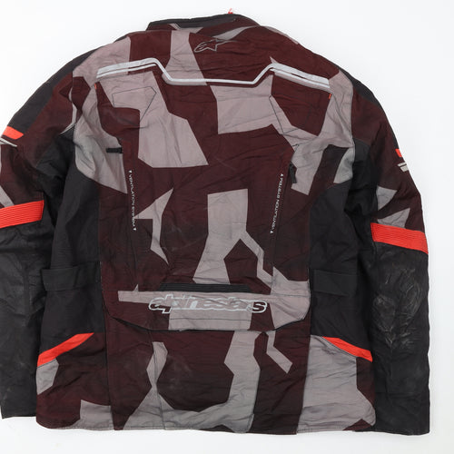 Alpinestars Mens XL Camouflage Motorcycle Jacket Reflective Waterproof