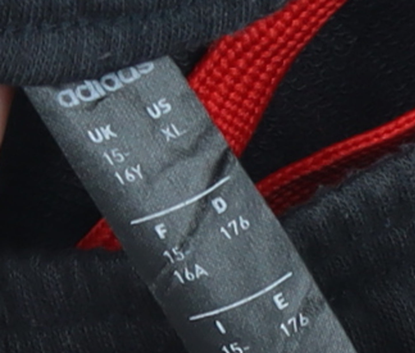 adidas Boys Black Jogger Trousers 15-16 Years Elastic Waist Activewear