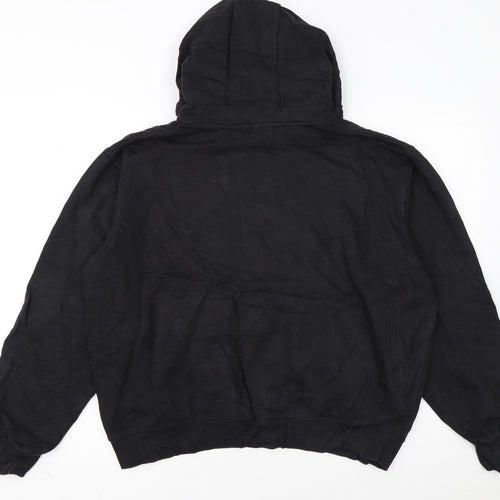 Ellesse Womens Black Pullover Hoodie L Logo Print Casual Wear