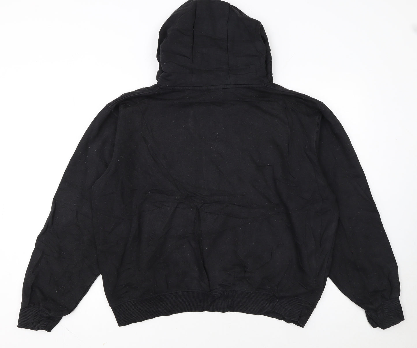 Ellesse Womens Black Pullover Hoodie L Logo Print Casual Wear