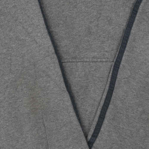 Adidas Men's Grey Pullover Hoodie L Regular Fit Sportswear