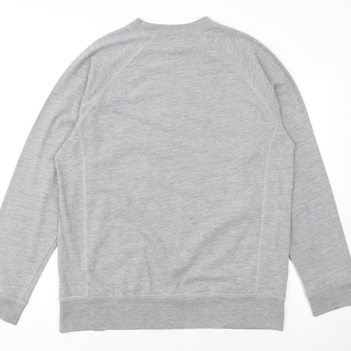 Carhartt Men's Grey Crew Neck Pullover Sweatshirt Size L