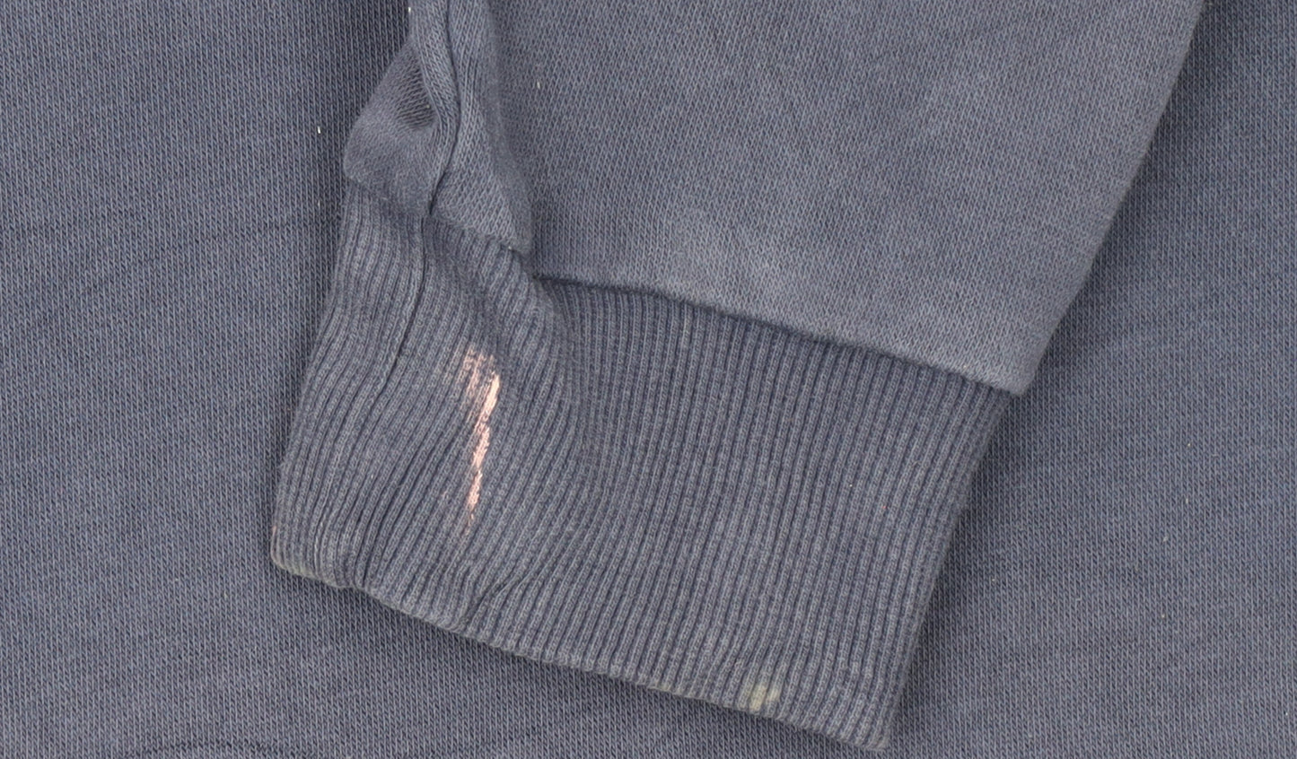Puma Men's Blue XL Pullover Hoodie with Logo and Kangaroo Pocket
