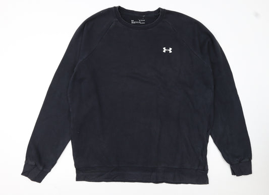 Under Armour Men Black XL Pullover Fleece Sweatshirt ColdGear