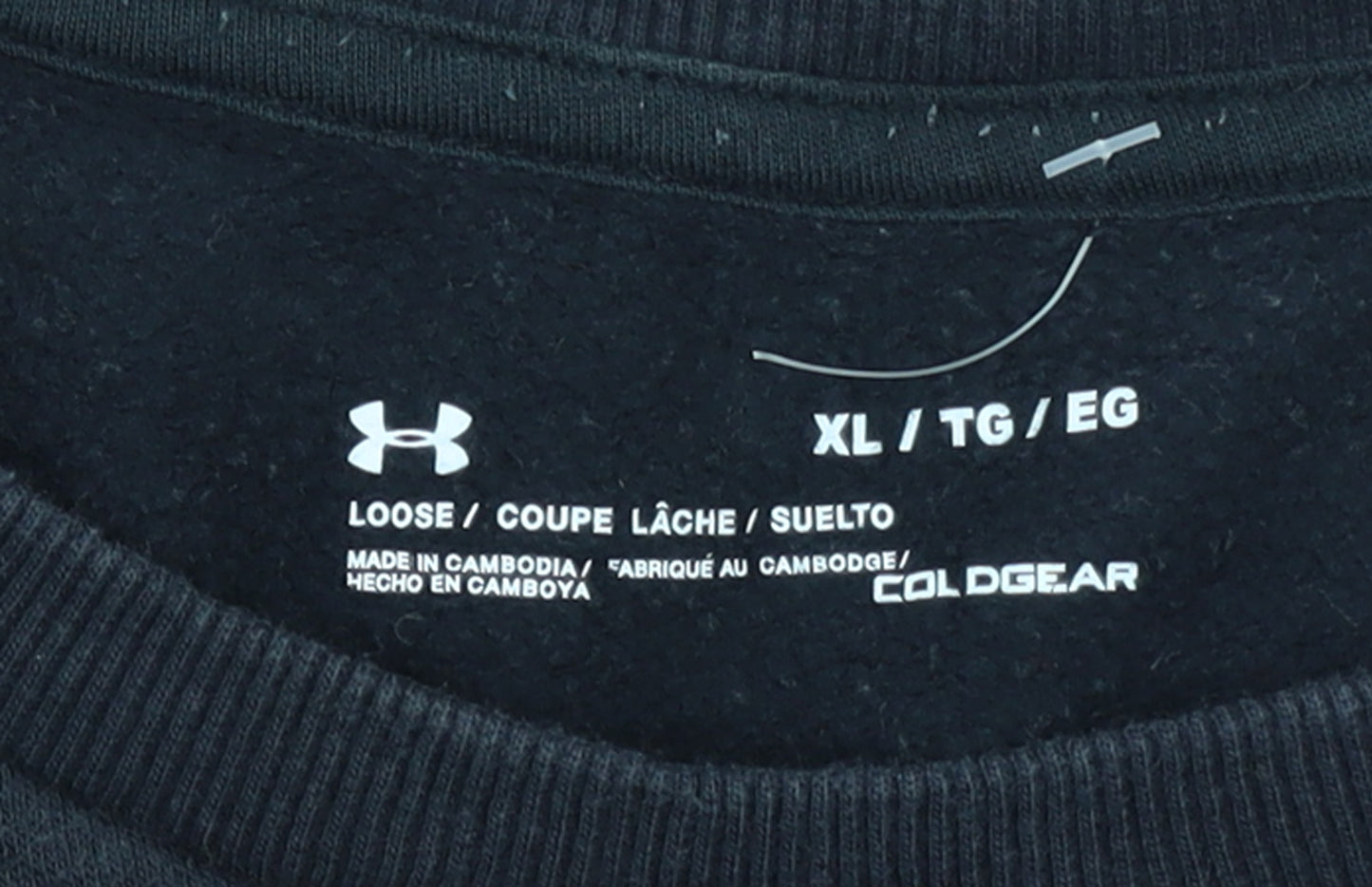 Under Armour Men Black XL Pullover Fleece Sweatshirt ColdGear