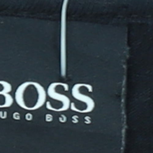 Hugo Boss Men's Black 2XL V-Neck Cotton T-Shirt