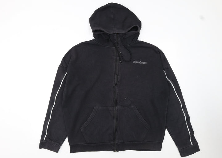 Reebok Men's Black Full Zip Hoodie M Sports Fleece Sweatshirt