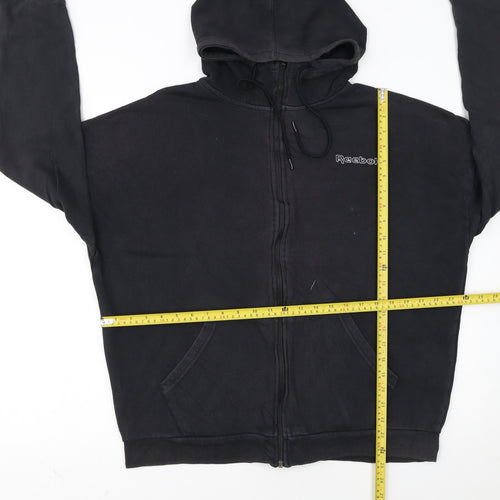 Reebok Men's Black Full Zip Hoodie M Sports Fleece Sweatshirt