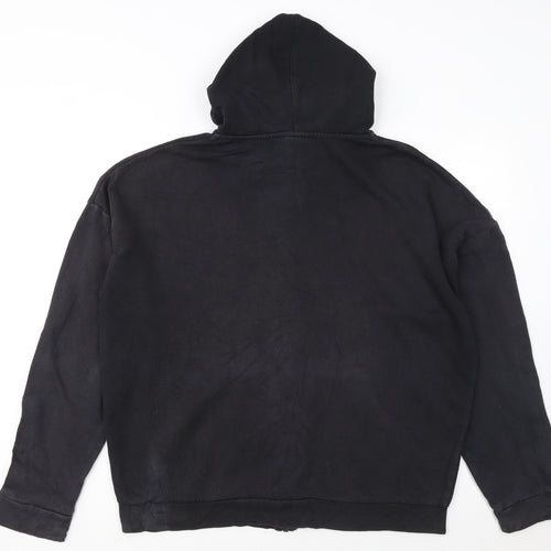 Reebok Men's Black Full Zip Hoodie M Sports Fleece Sweatshirt
