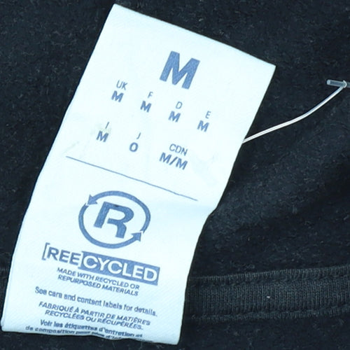Reebok Men's Black Full Zip Hoodie M Sports Fleece Sweatshirt