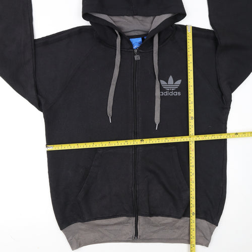Adidas Men's Black Full Zip Hoodie Size L Sports Fleece