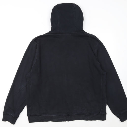 Nike Men's Black Pullover Hoodie L Sports Fleece Sweatshirt