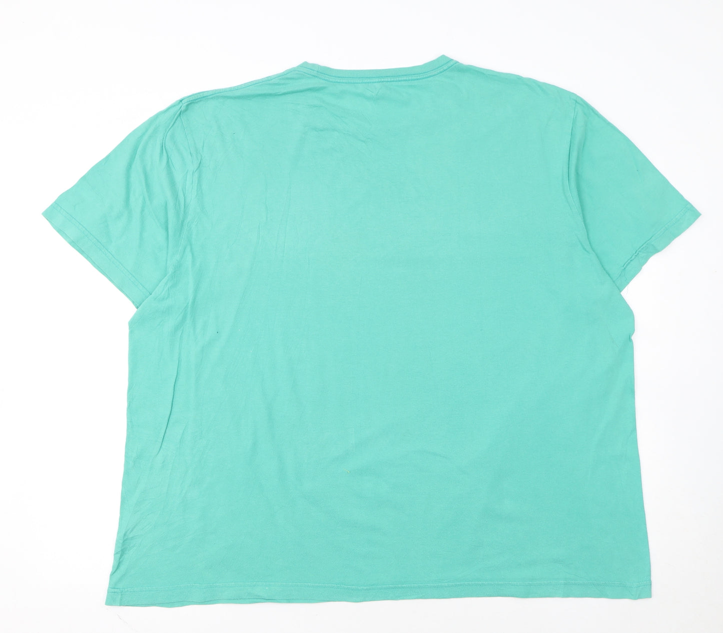 Chaps Men’s Green 2XL Graphic Nautical Cotton T-Shirt Short Sleeve