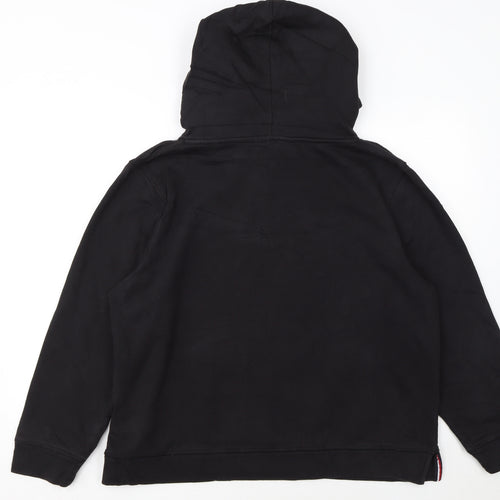Tommy Hilfiger Womens Black XXL Pullover Hoodie Cotton Blend