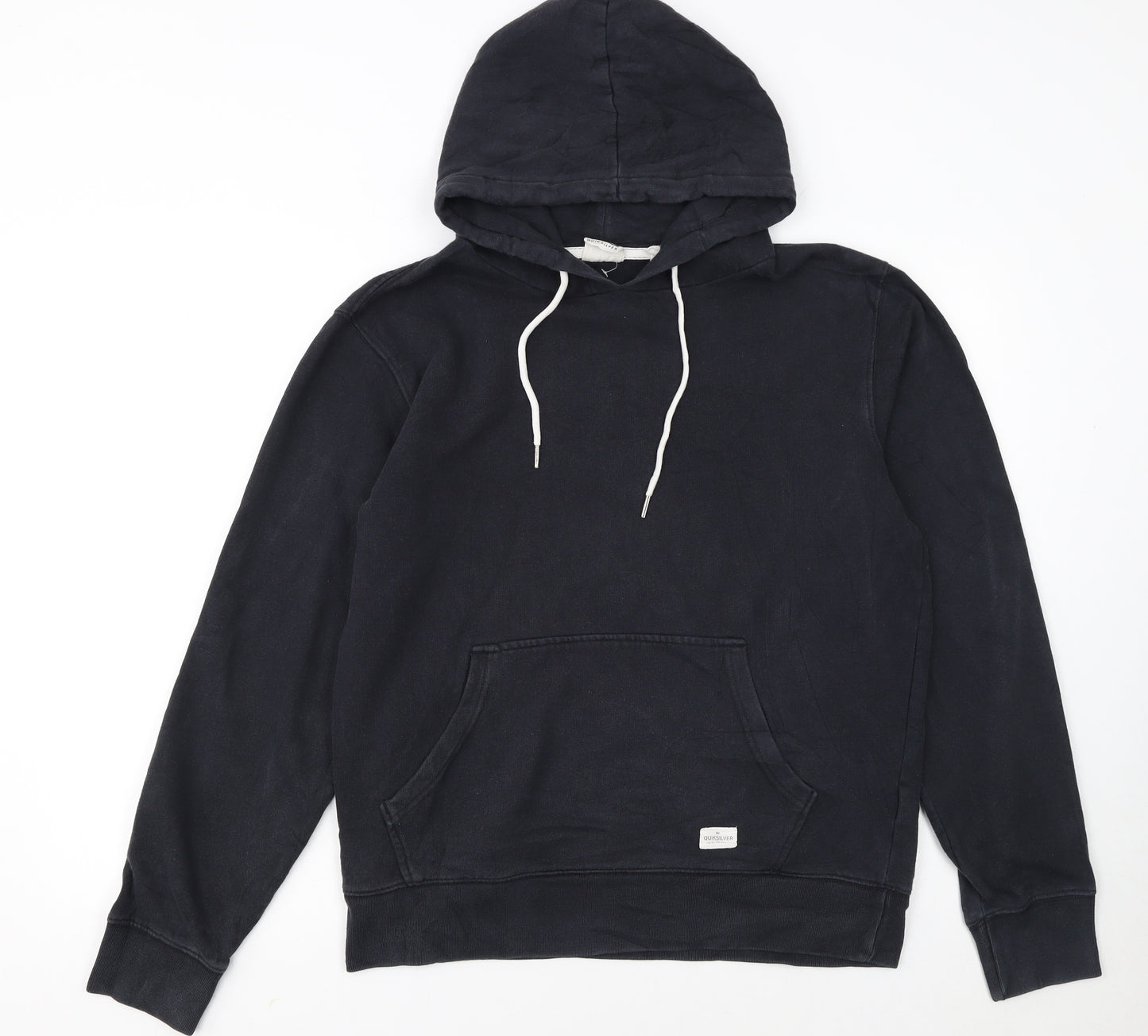 Quiksilver Women's Black Pullover Hoodie Medium Cotton Blend