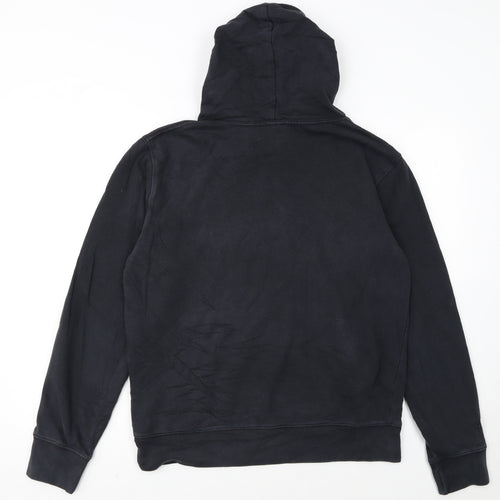 Quiksilver Women's Black Pullover Hoodie Medium Cotton Blend