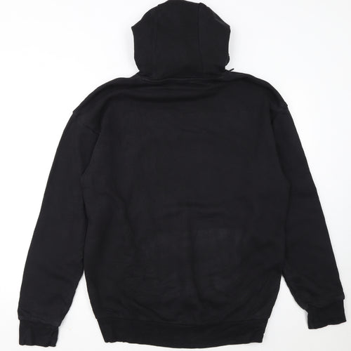 Reebok Mens Black M Pullover Hoodie LA HAINE Graphic Sports Style