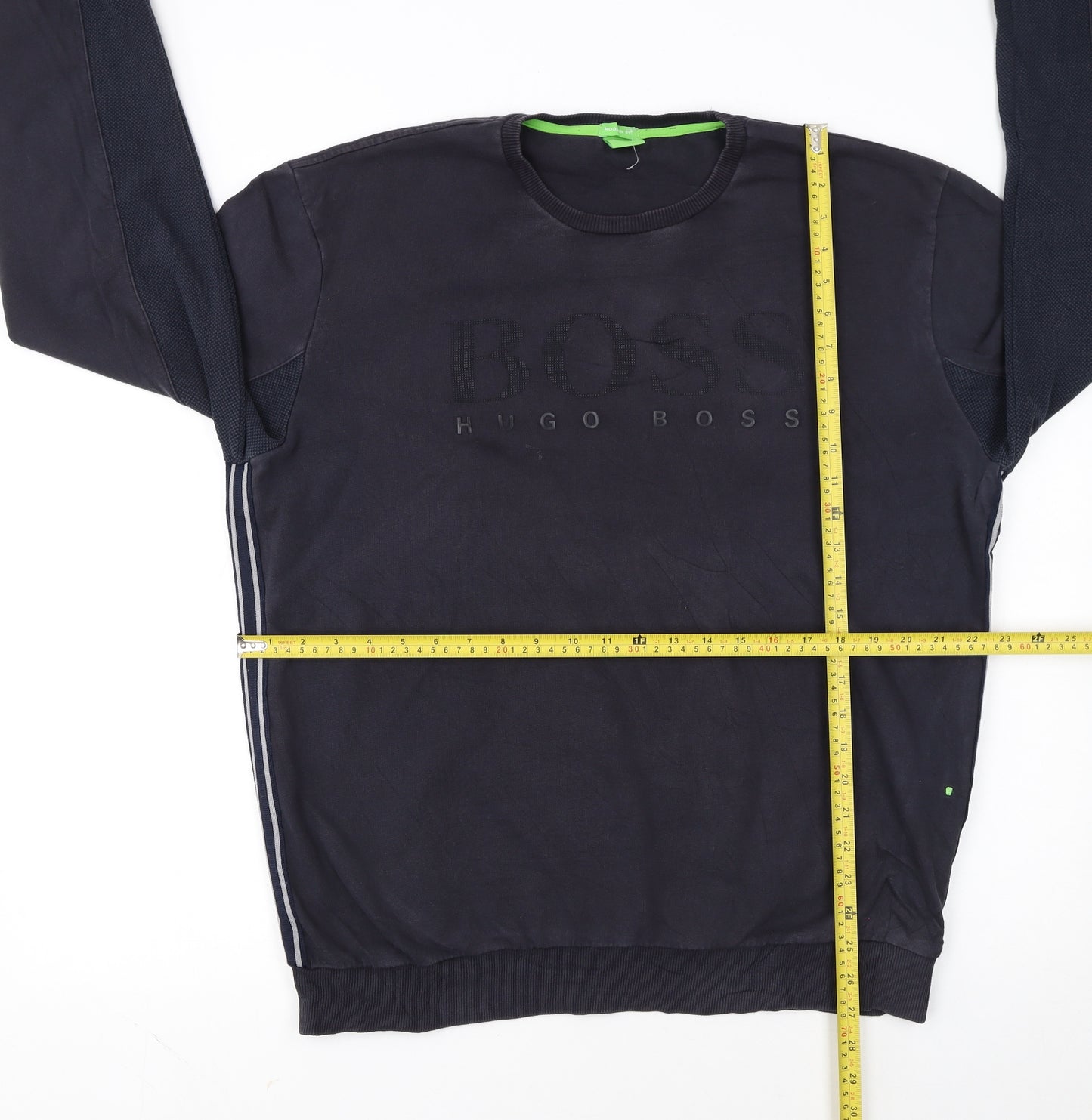 Hugo Boss Mens Black XL Crew Neck Pullover Sweatshirt Modern Fit